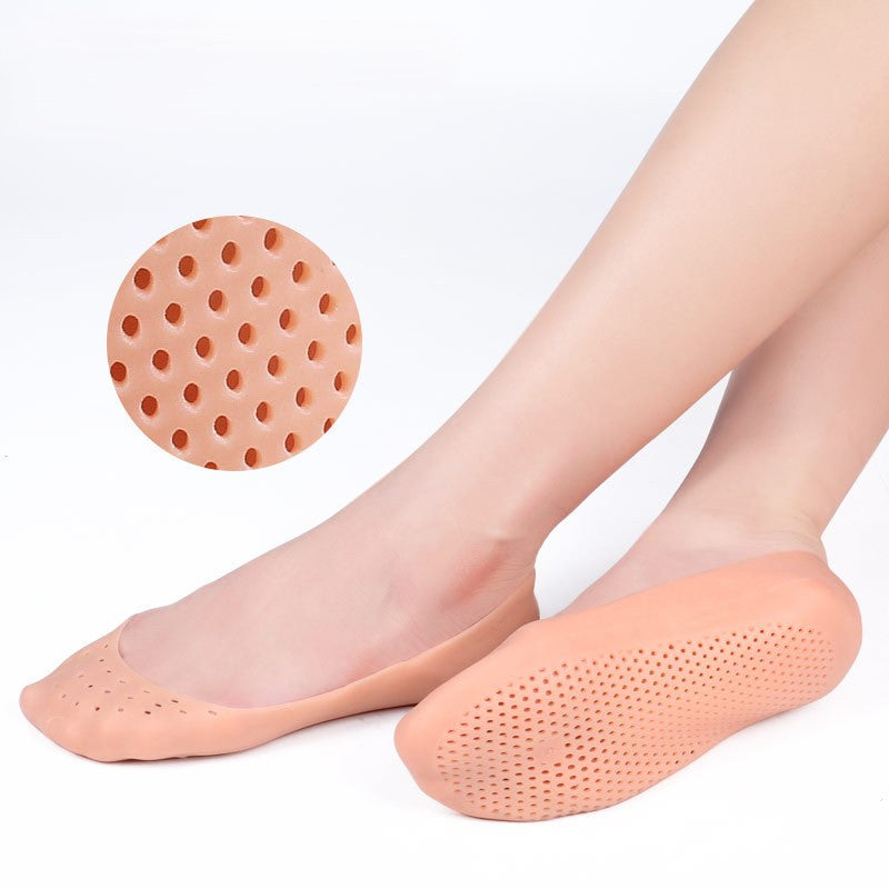 Chaussette en gel et silicone pour l'élimination de la peau