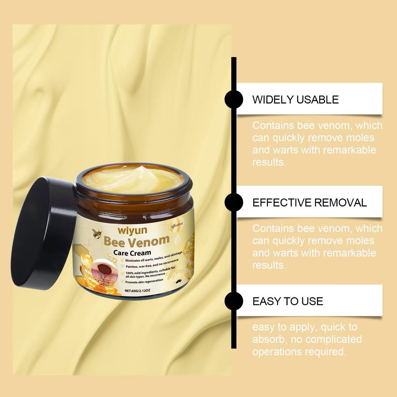 🐝 WiYunBee™ – Crème Réparatrice au Venin d’Abeille